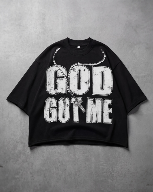 GOD GOT ME BLACK TEE