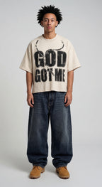 GOD GOT ME CREAM TEE