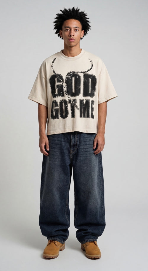 GOD GOT ME CREAM TEE