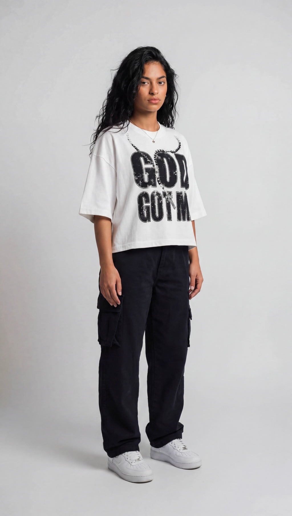 GOD GOT ME WHITE TEE