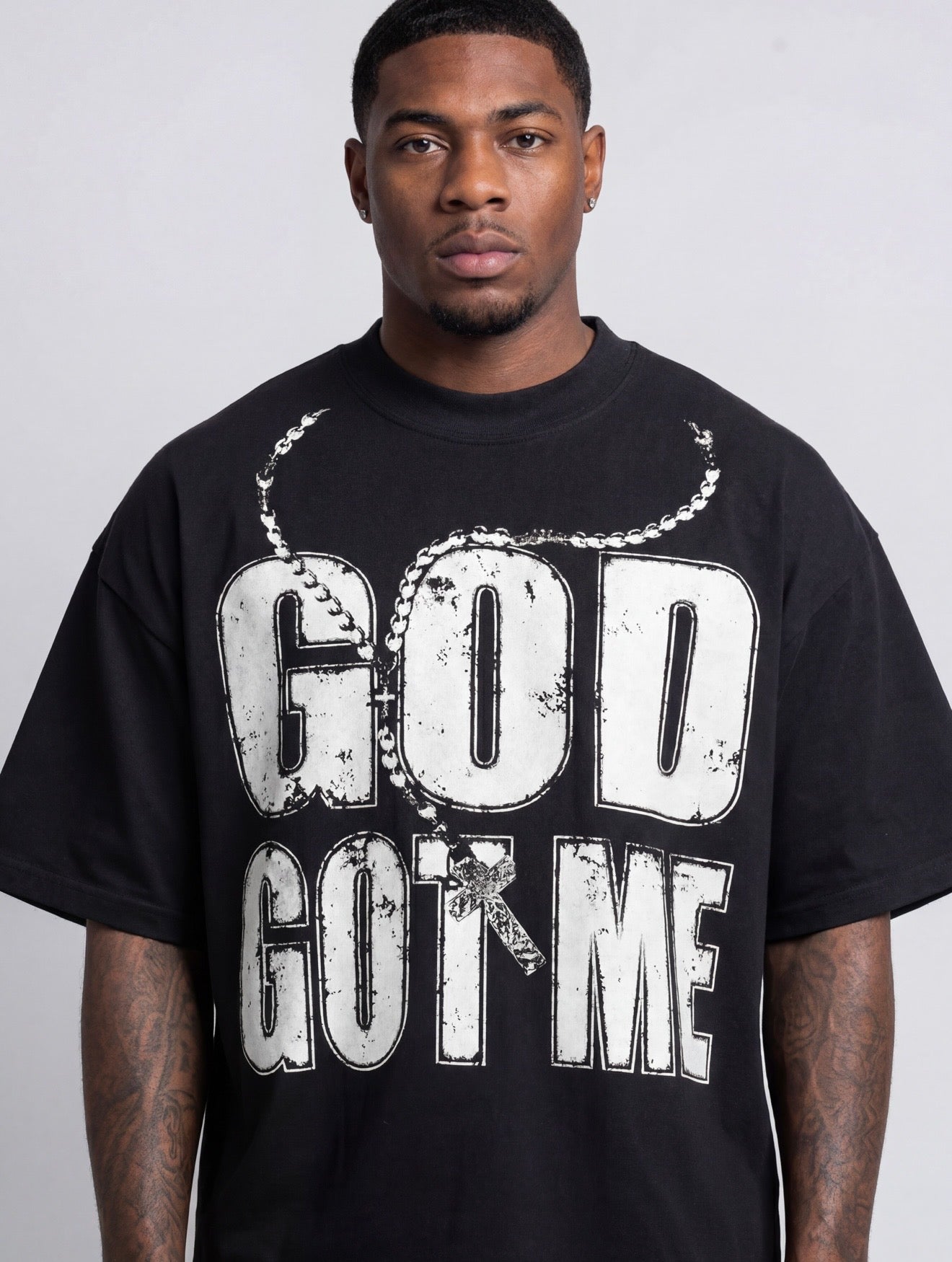 GOD GOT ME BLACK TEE