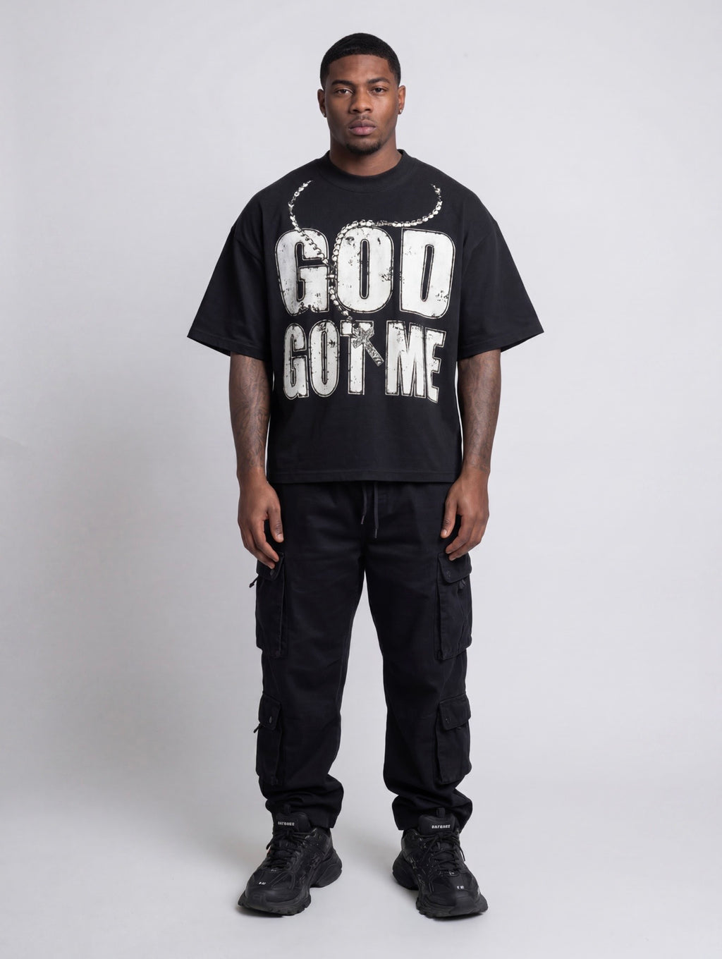 GOD GOT ME BLACK TEE