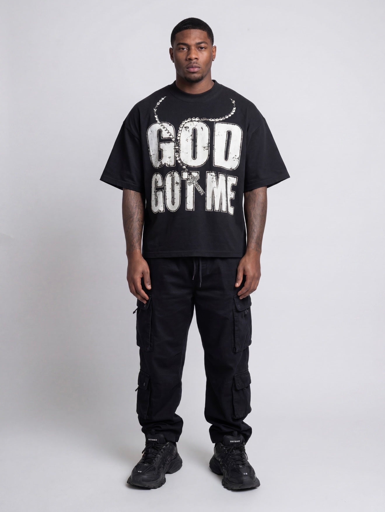 GOD GOT ME BLACK TEE