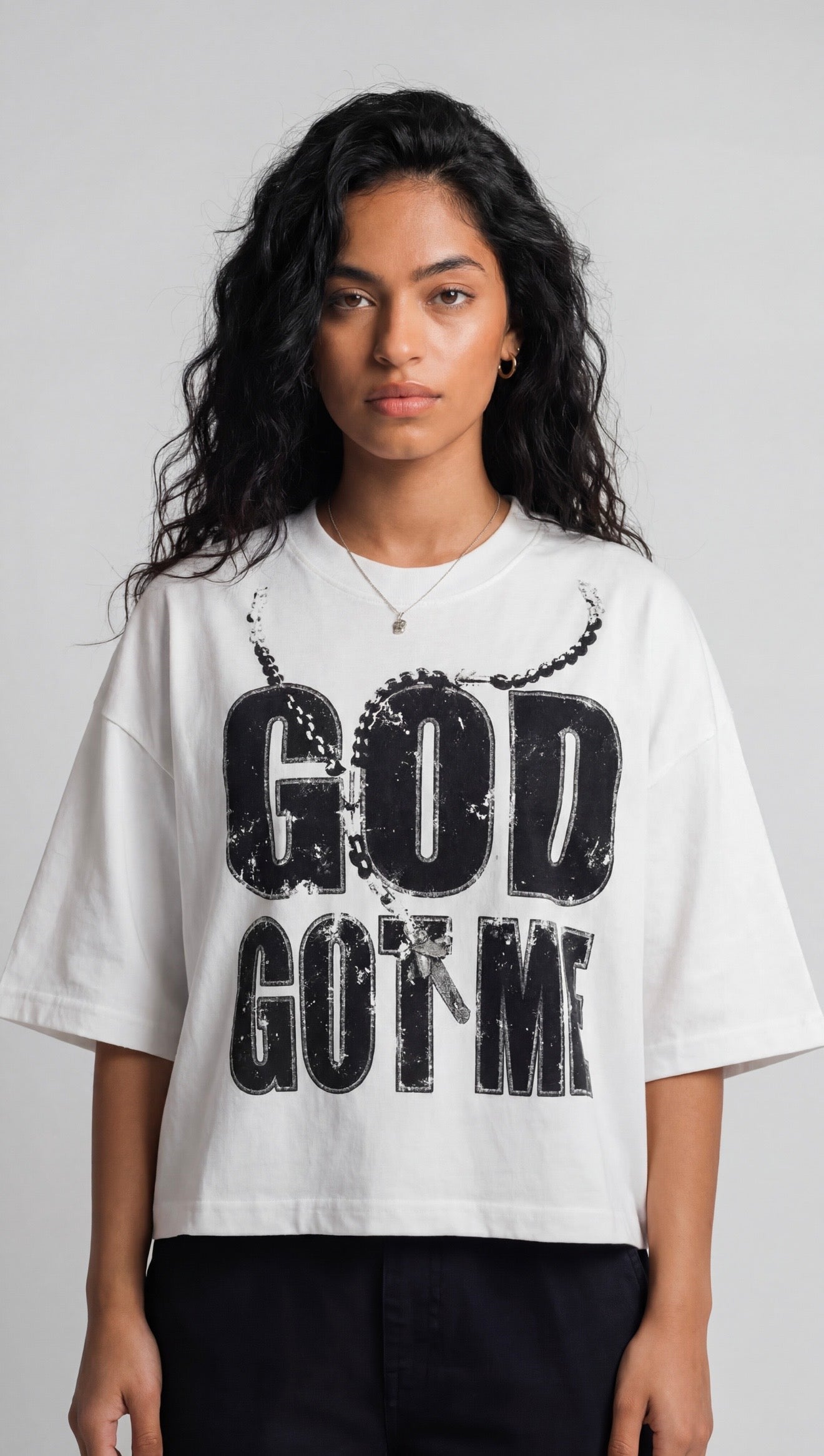 GOD GOT ME WHITE TEE