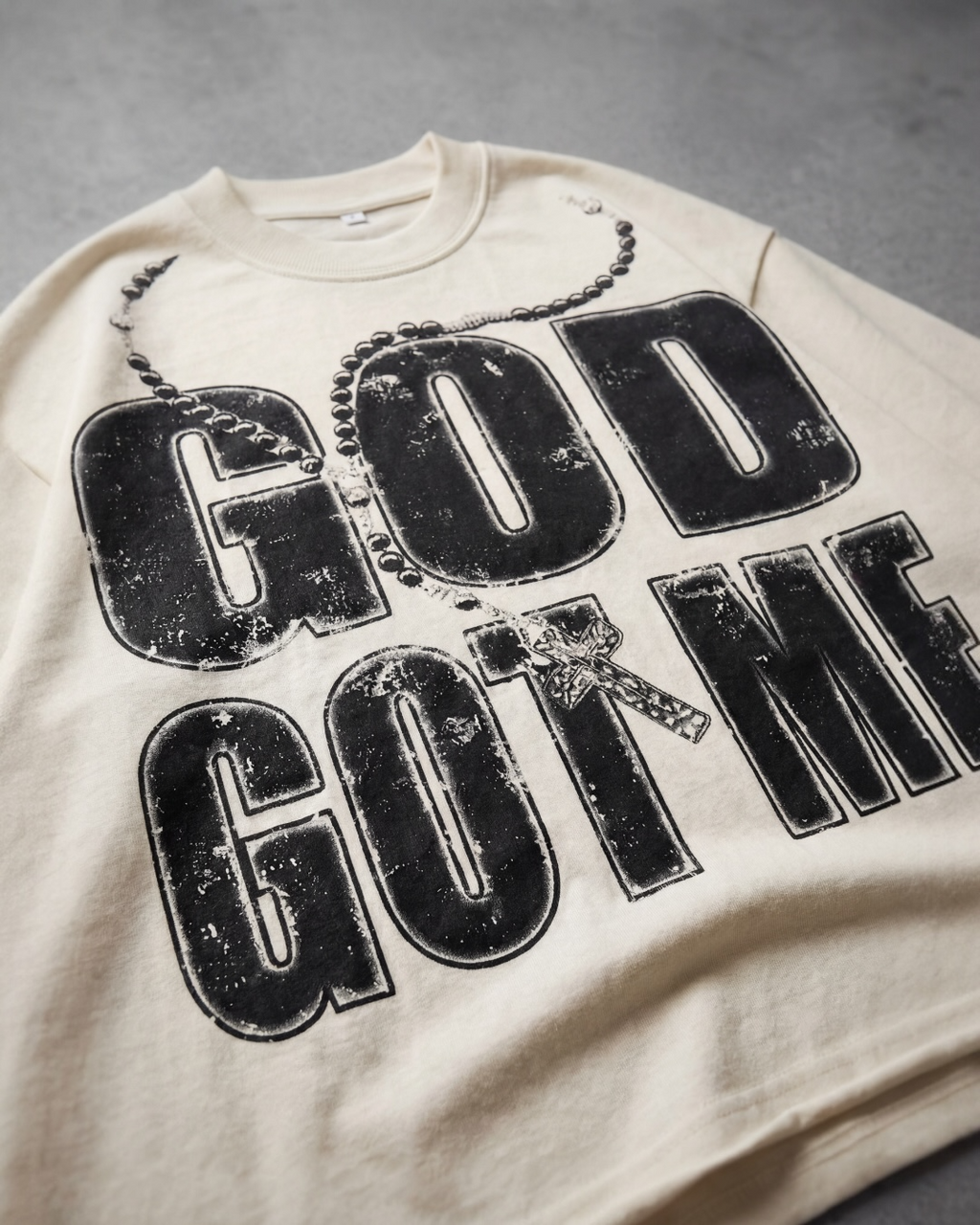 GOD GOT ME CREAM TEE