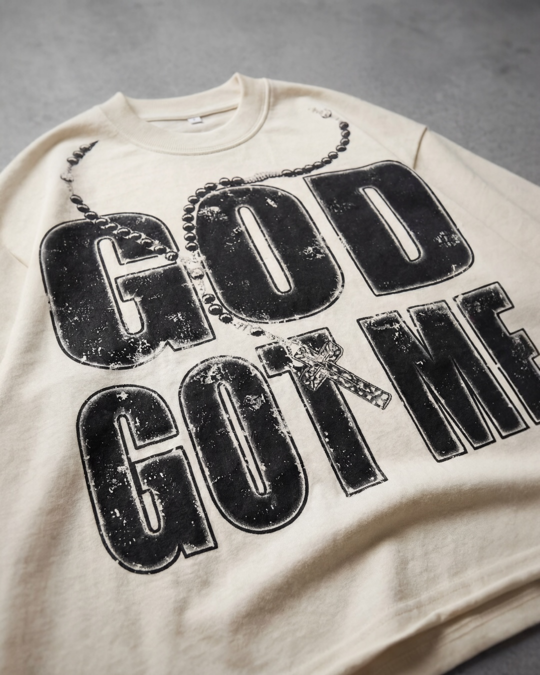 GOD GOT ME CREAM TEE