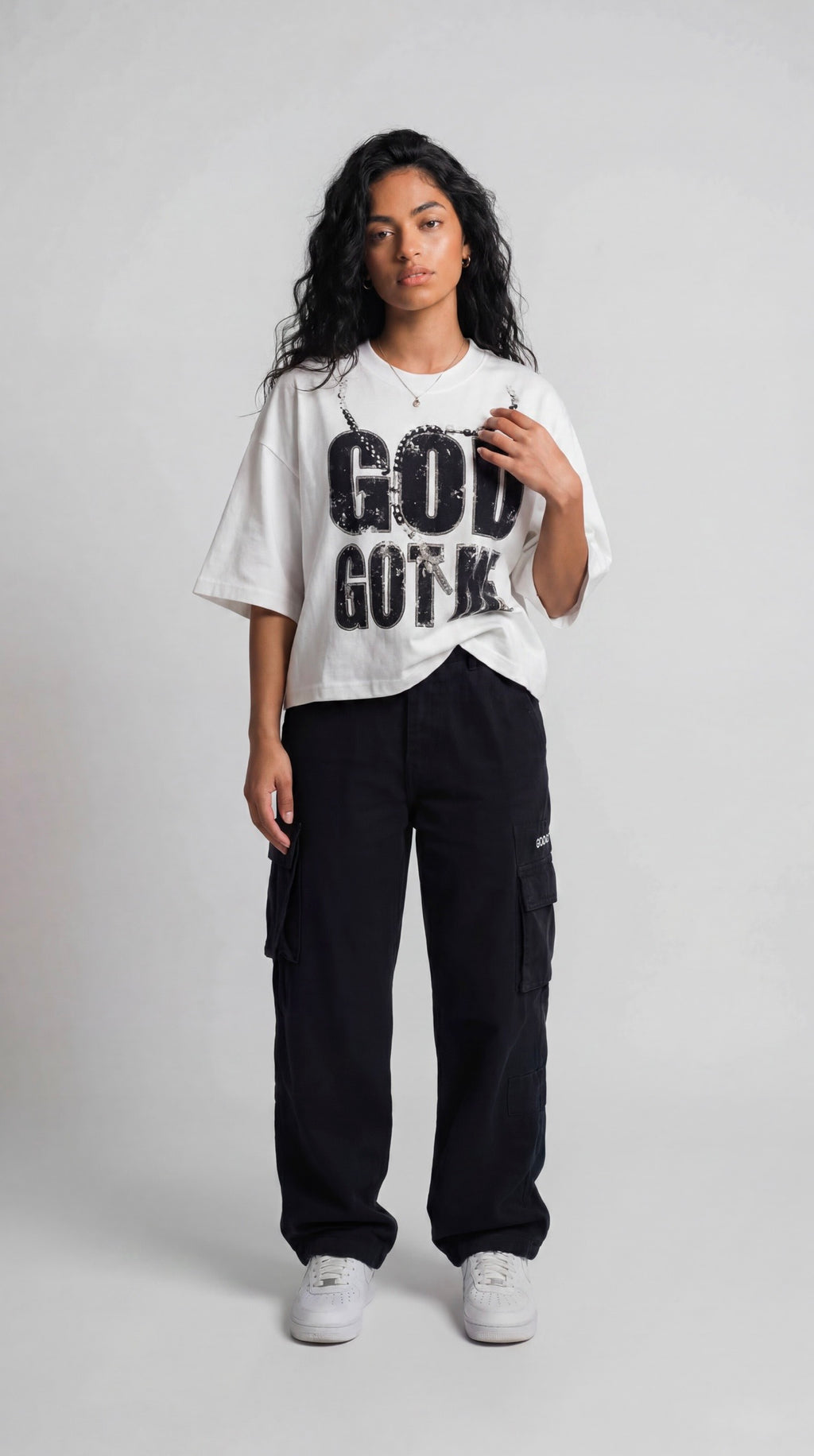 GOD GOT ME WHITE TEE