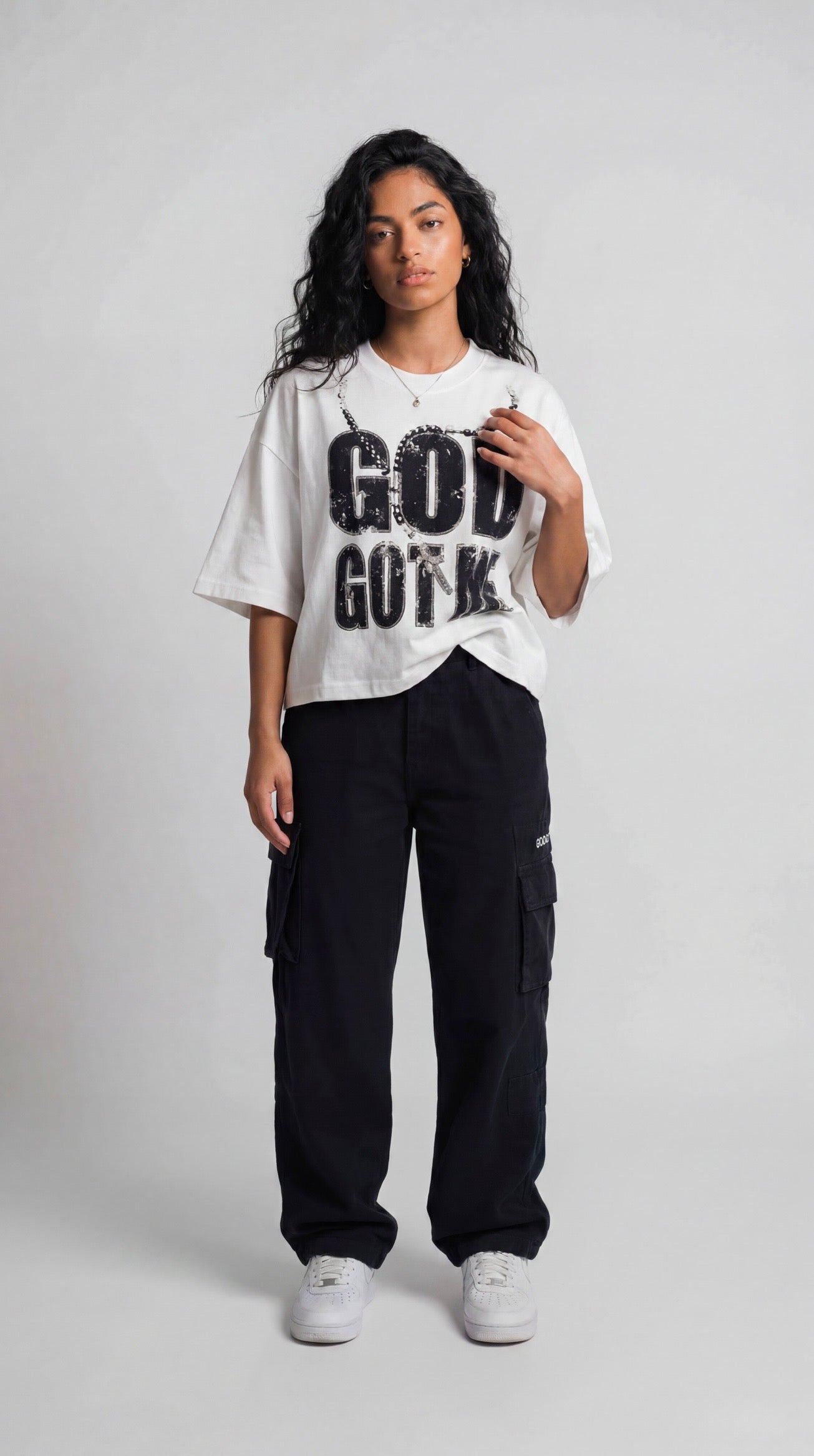 GOD GOT ME WHITE TEE
