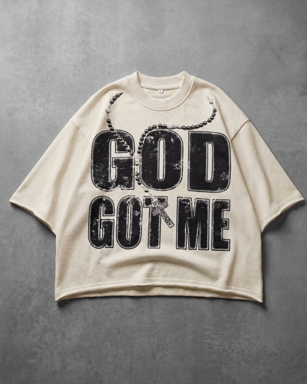 GOD GOT ME CREAM TEE