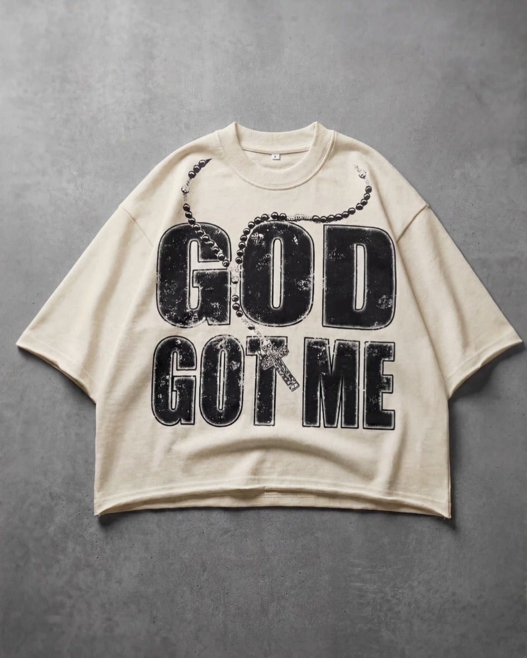 GOD GOT ME CREAM TEE