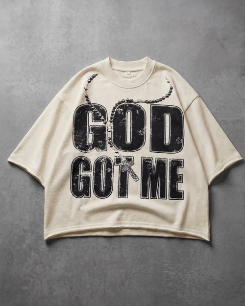 GOD GOT ME CREAM TEE